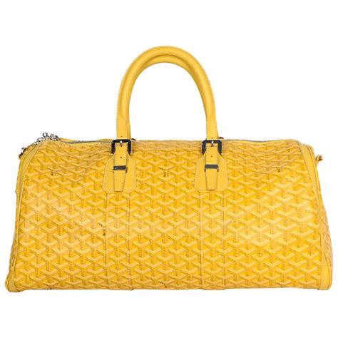 yellow goyard duffle bag|2020 goyardine duffle bag.